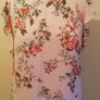 FREE POST New Look Pink Floral Top Blouse With Birds UK 8 EU 36 Excellent Condition Image 9