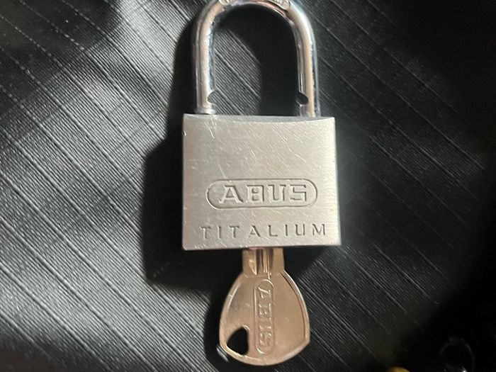 Abus titalium Keyed Padlock, Keyed Different, Aluminium, Silver, 60mm Width, Weatherproof