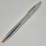 Vintage Cross ATX Medallist Ballpoint Pen Chrome & Gold Image 2