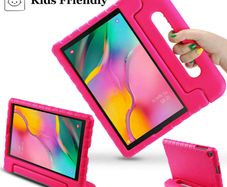 For Samsung Galaxy Tab A 8.0" 2019 Kids Case Shockproof Cover With Stand Pink