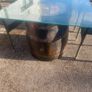 whiskey barrel outdoor table Image 4