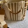 Beautiful Tan and cream bag Image 3