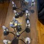 2x maypole Satin Silver chandeliers Image 4