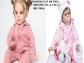 Reborn Dolls Baby Doll Bundle Set of Two Realistic