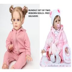 Reborn Dolls Baby Doll Bundle Set of Two Realistic