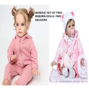 Reborn Dolls Baby Doll Bundle Set of Two Realistic