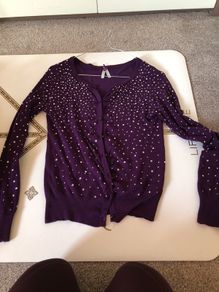 cardigan purple