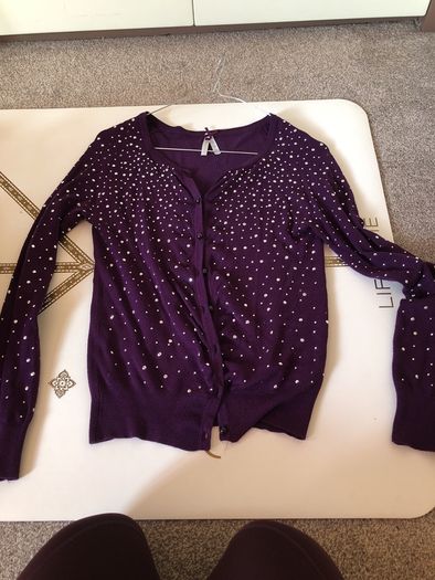 cardigan purple