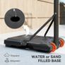 Height Adjustable Basketball Hoop and Stand with Firm Backboard and Weighted Base, Portable Wheels Image 4