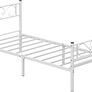 Metal Bed Frame, Single Bed Frame black or white Image 3
