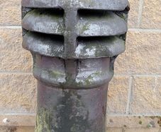 Reclaimed chimney pots pair