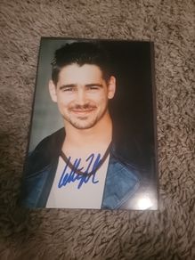 Colin Farrell signed A4 picture