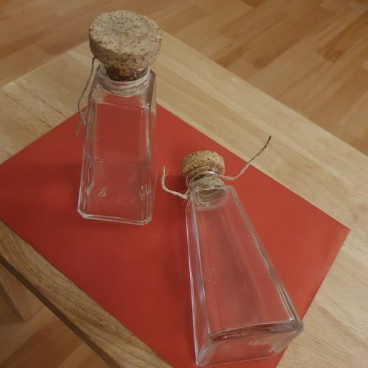 Bottles/Two Pyramid Shape Bottles