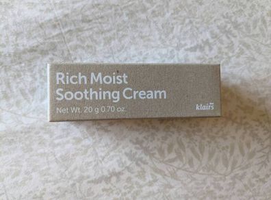 Klairs Rich Moist Soothing Cream