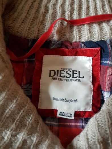 Diesel Wool Jumper Cardigan Size M / 12  brown beige