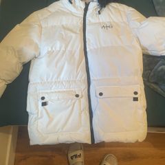 White winter mens jacket Medium