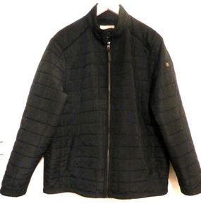 Mens RACING GREEN Quilted Black Jacket XL 6 euo