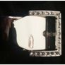 Ladies NEW Silver Chrome Hinged Belt Buckle Adjustable Bangle/ Bracelet By Park Lane Image 3