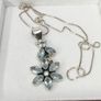 Silver Aquamarine & Sterling Silver Pendant Necklace Image 8
