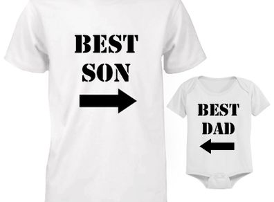Funny Cute Daddy and Baby Matching T-Shirt and Bodysuit Set - BEST Son-Dad Baby
