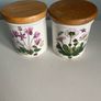 Portmeiroon botonical spice   jars with wooden lids Image 9