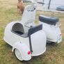 Peg Perego Vespa Scooter with Sidecar  Needs Batt Image 3
