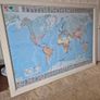 large framed map of the world Image 4