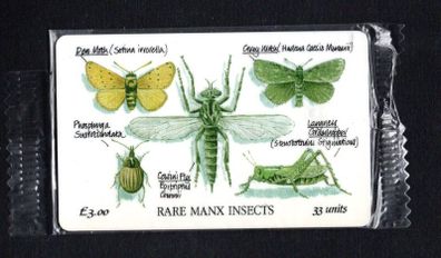 1994 Isle of Man Rare Manx Insects (Siemens - S30 (Module 34)) Phone Card