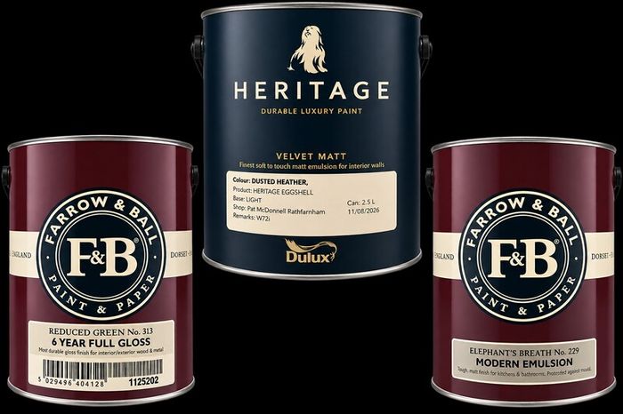 farrow and ball and dulux heritage paint