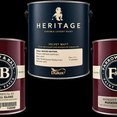 farrow and ball and dulux heritage paint