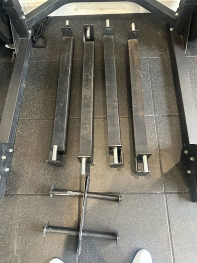 Commercial Power Rack + Jammer Arms + Cable System + Attachments + Flooring
