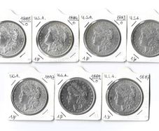 USA Morgan's dollar 1878-1921 genuine silver coins
