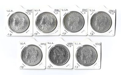 USA Morgan's dollar 1878-1921 genuine silver coins