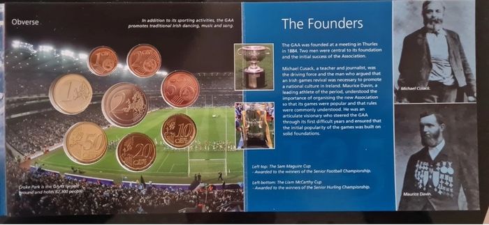 Ireland Official Mint Set 2009. 125th G.a.a. Anniversary