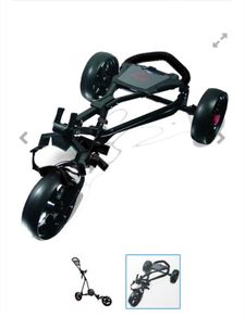 Ezeglide Junior Cruiser Trolley Black - Junior Foldable Golf Buggy Cart