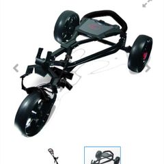 Ezeglide Junior Cruiser Trolley Black - Junior Foldable Golf Buggy Cart