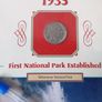 U.S.A. Mint Stamps : Buffalo Nickel Stamp And Coin Panel : " Yellowstone National Park " Image 2