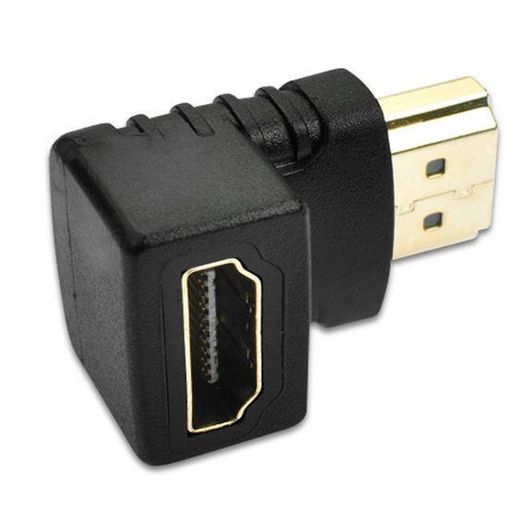 New 90 Degree Angle HDMI Male to Female Adapter Cable Connector Ultra HD #926