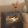 Anthracite nightstand with led lighting Image 5