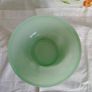 Early Pyrex, mixing bowl, measuring bowl, vintage green glass, Jadite Image 2