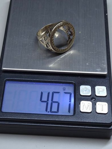 Vintage 9ct Gold Sovereign Ring Mount