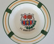 FC Barcelona ceramic ashtray