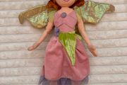 Disney Prilla Fairies Soft Plush Disney Store Fairy Doll dirty approx. 52 cm. Used Please see photos