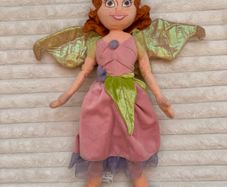 Disney Prilla Fairies Soft Plush Disney Store Fairy Doll dirty approx. 52 cm. Used Please see photos