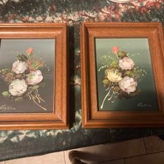Flower paintings free postage