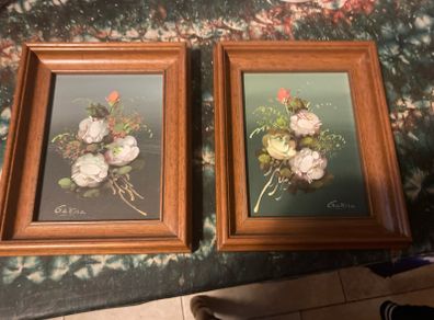 Flower paintings free postage