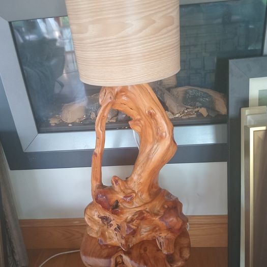 Tree Root Table Lamp on Stand