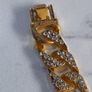Gold plated iced cuban bracelet Image 3