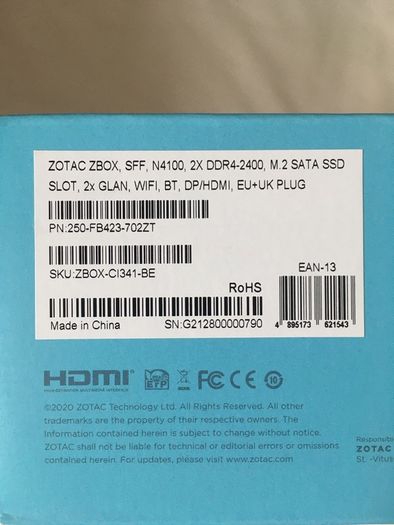 Zotac Zbox CI341 Barebone perfect for Home Assistant or pfSense firewall