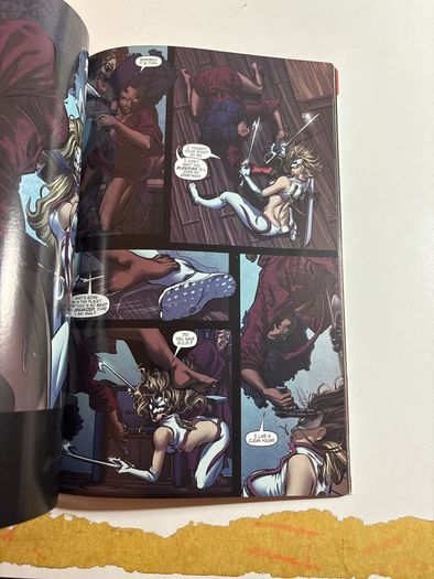 Marvel's Daughters Of The Dragon (2006) collecting Daughters Of The Dragon #1-6 by writers Justin Gray and Jimmy Palmiotti, and artist Khari Evans.